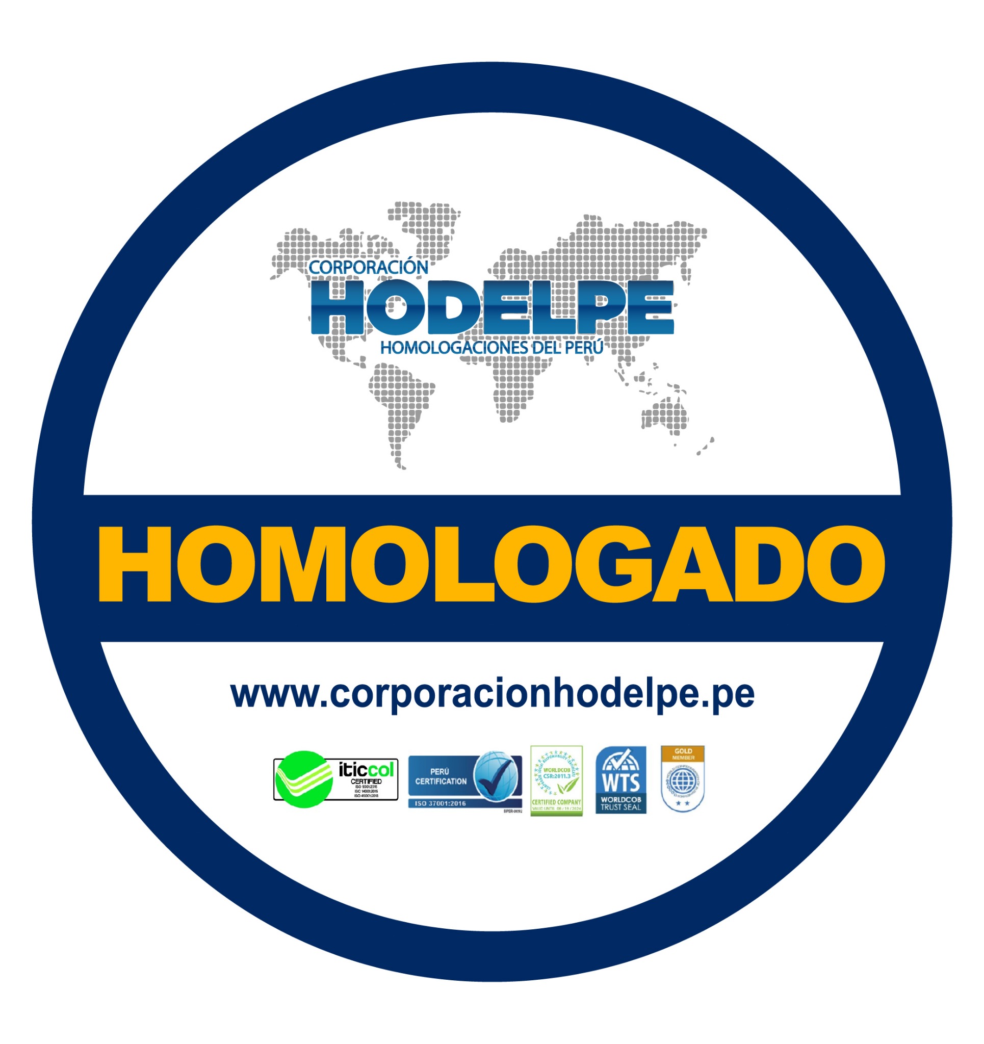 Homologado por Corporación HODELPE